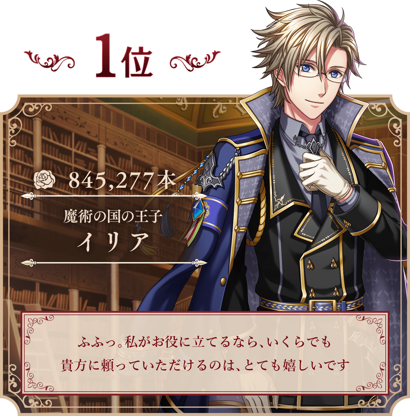 1位 イリア 845,277本