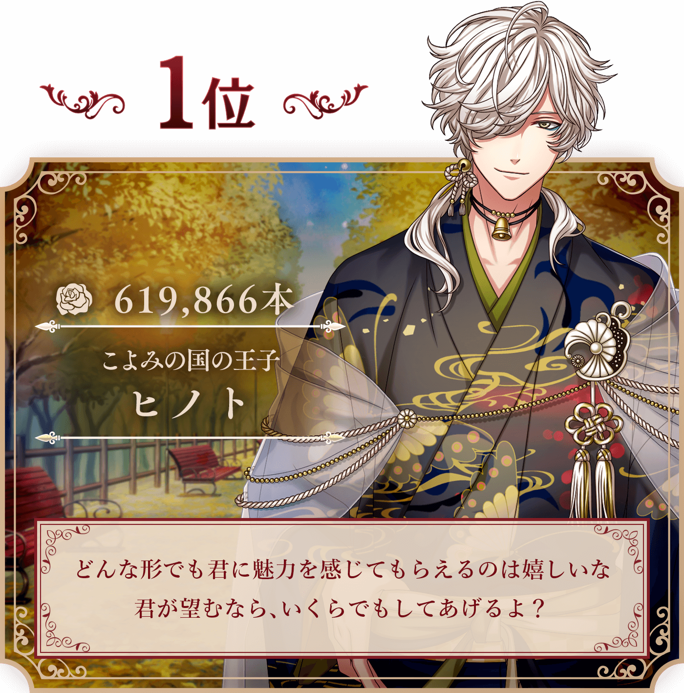 1位 ヒノト 619,866本