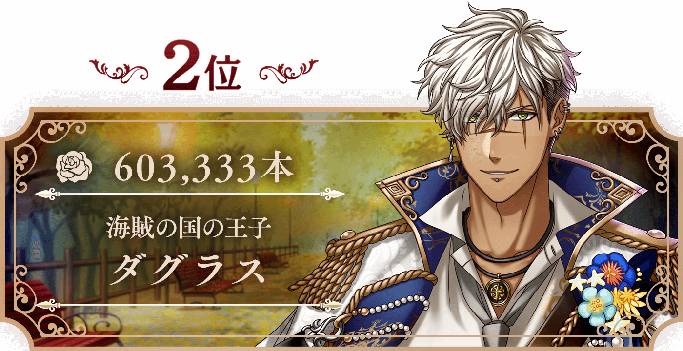 2位 ダグラス 603,333本