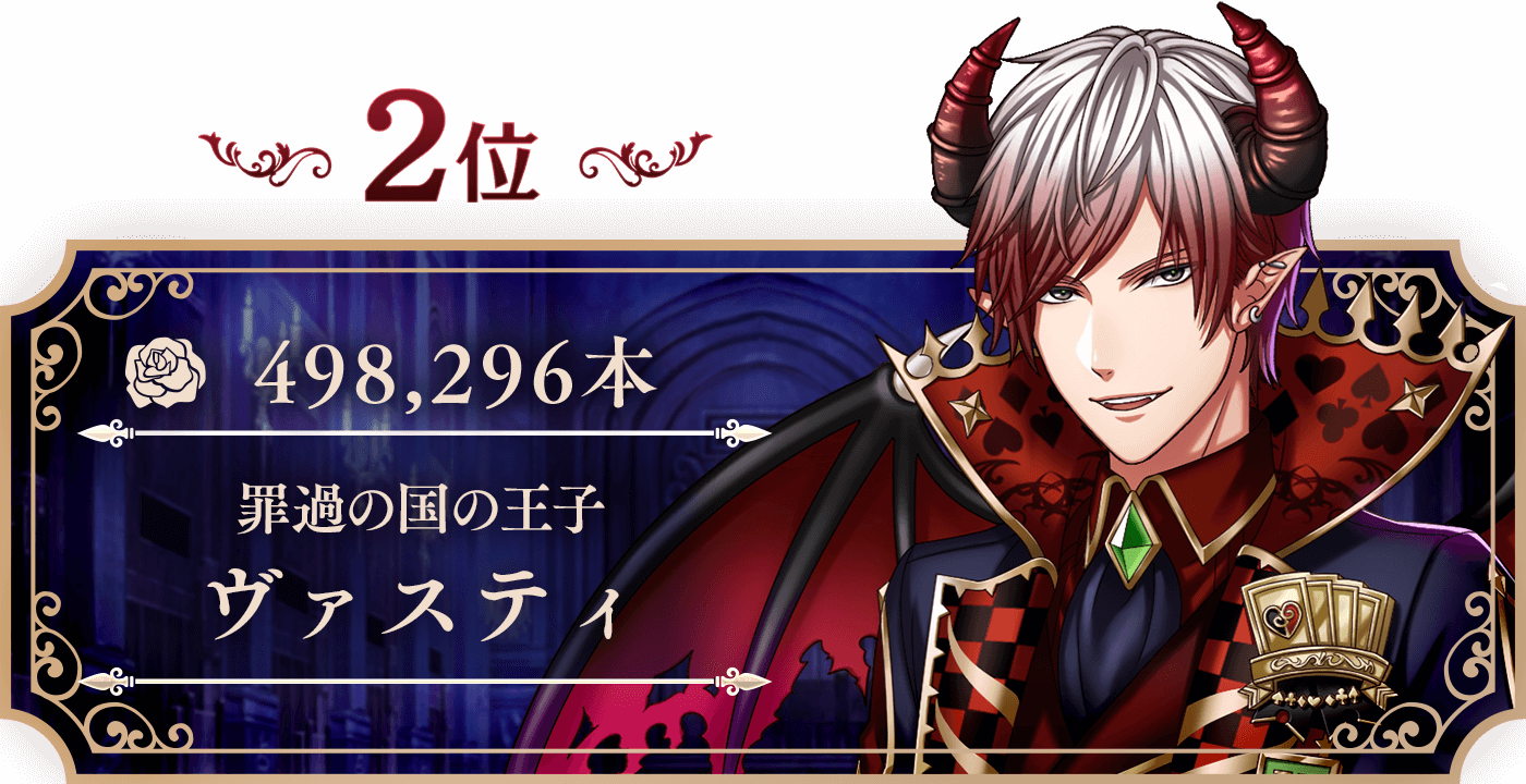 2位 ヴァスティ 498,296本